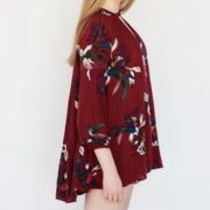 FREE PEOPLE Floral Print Tunic
